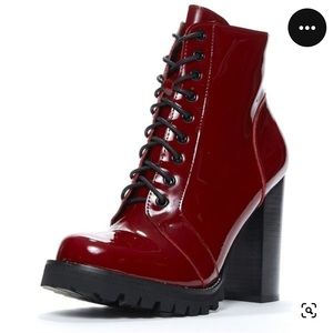 Jeffrey Campbell Legion boots size 7 red